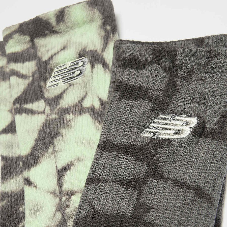 New Balance 2 PACK Tie Dye Midcalf Socks Unisex Sokken multicolor Maat 35-38 Kleding