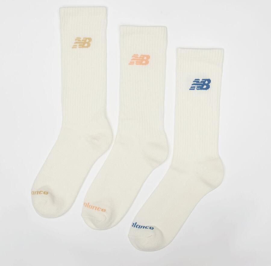 New Balance 3 PACK EVERYDAY SEASONAL CREW seasalt Unisex Sokken beige Maat 39-42 Kleding - Foto 2