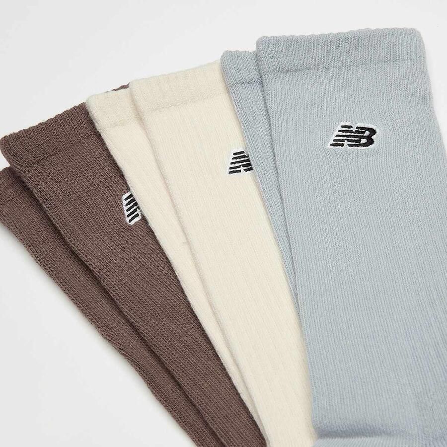 New Balance 3 PACK NB BLACK PATCH LOGO SEASONAL CREW multicpack Unisex Sokken multicolor Maat 39-42 Kleding