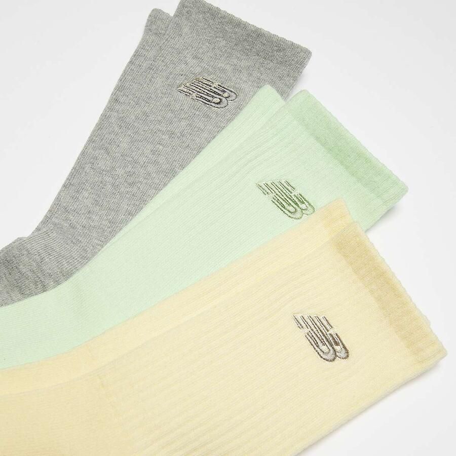 New Balance 3 PACK Solid Midcalf Embroidery Logo Socks Unisex Sokken multicolor Maat 35-38 Kleding