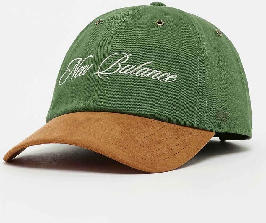New Balance '47 Clean Up Script Suede Unisex Caps groen Maat ONE SIZE Accessoires - Foto 3