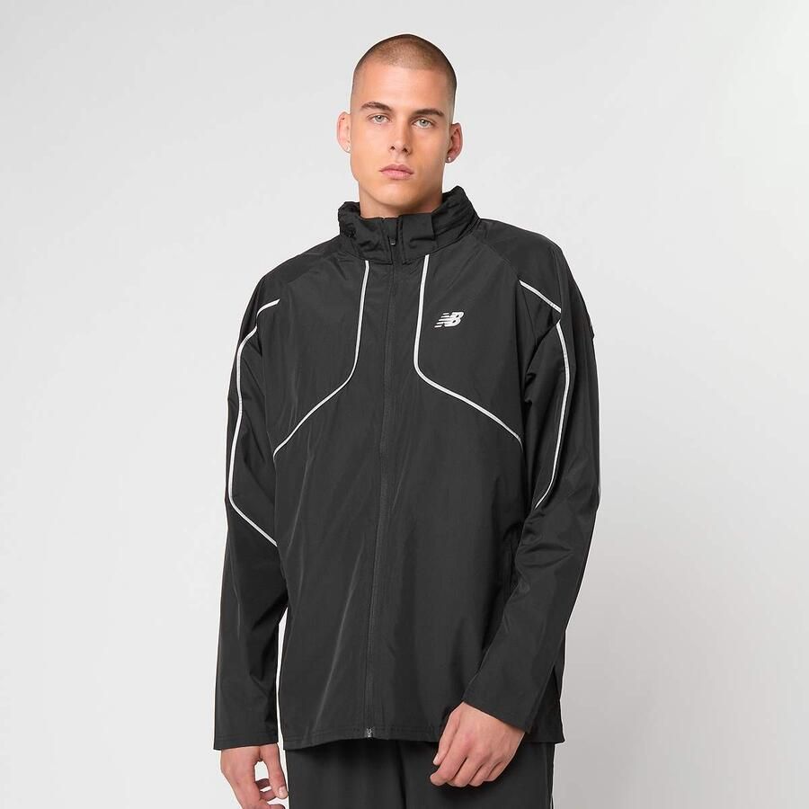 New Balance Active Full Zip Reflective Jacket Men Trainingspakken zwart Maat XL Kleding - Foto 3