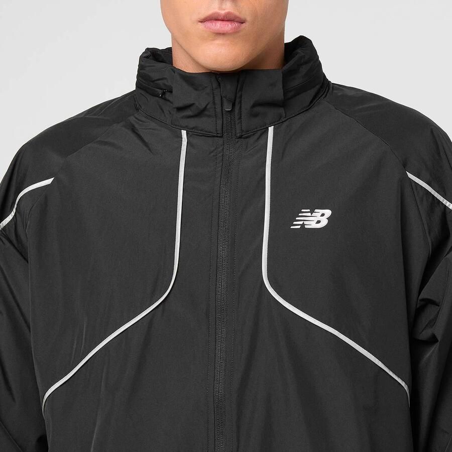 New Balance Active Full Zip Reflective Jacket Men Trainingspakken zwart Maat XL Kleding - Foto 2