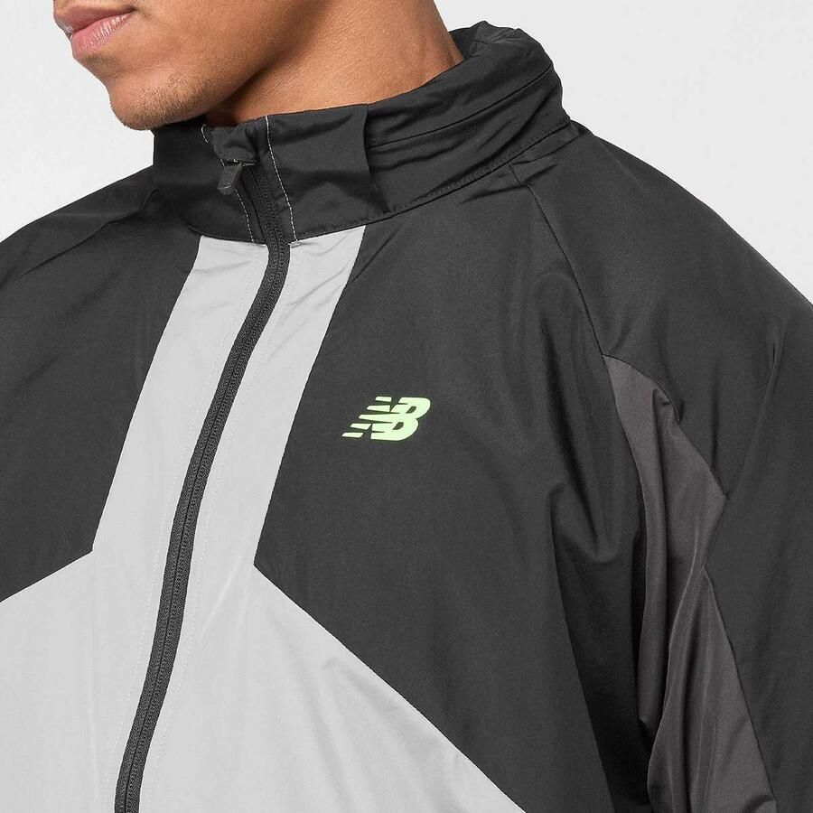 New Balance Active Woven Jacket Men Trainingspakken zwart Maat XL Kleding - Foto 2