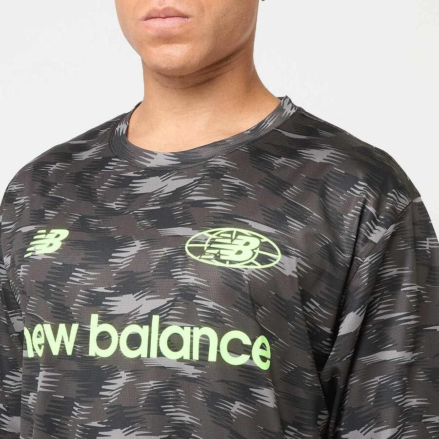 New Balance All-Over-Print Polytee Men T-Shirts & Polo's zwart Maat XL Kleding - Foto 2