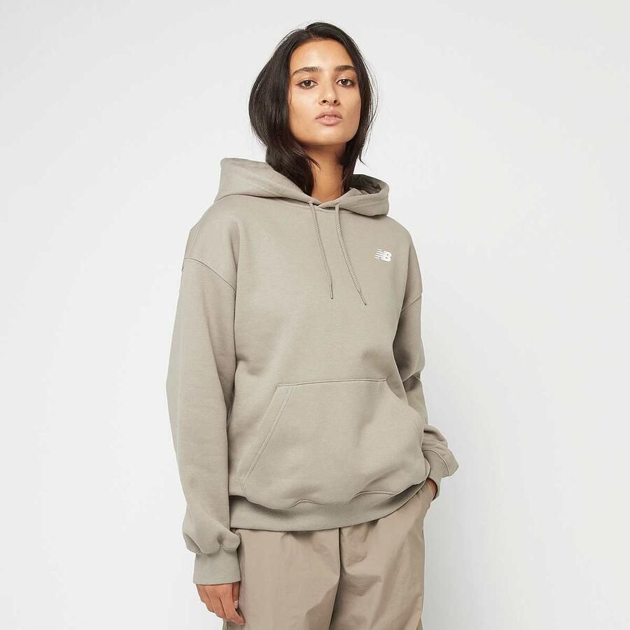 New Balance Athletics Club Oh Hoodie Wo Hoodies & Sweaters grijs Maat XS Kleding