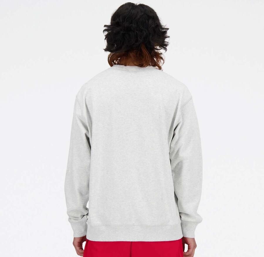 New Balance Athletics Premium Logo Crew Men Hoodies & Sweaters grijs Maat XL Kleding - Foto 2