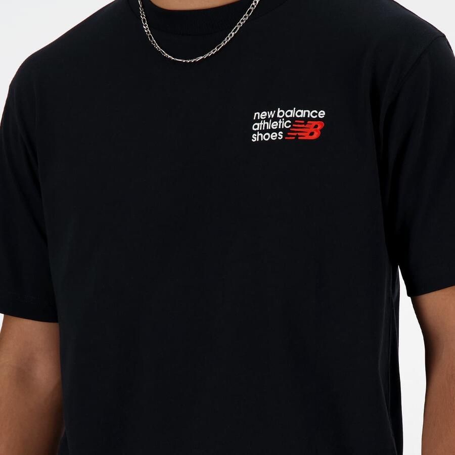 New Balance Athletics Premium Logo T-Shirt Men T-Shirts & Polo's zwart Maat XL Kleding