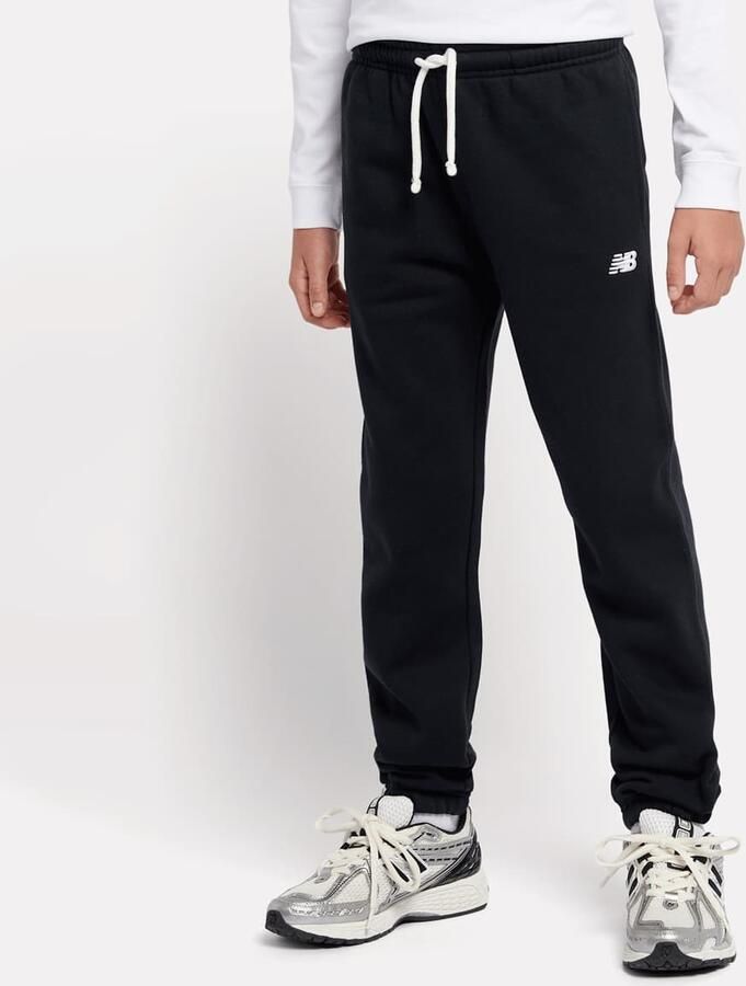 New Balance Boys Brush Back Small Logo Joggers Unisex Trainingsbroeken zwart Kleding - Foto 3
