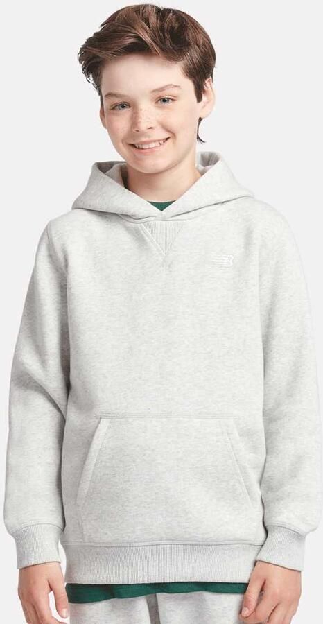 New Balance Boys French Terry Small Logo Hoodie Unisex Hoodies & Sweaters grijs Kleding - Foto 3