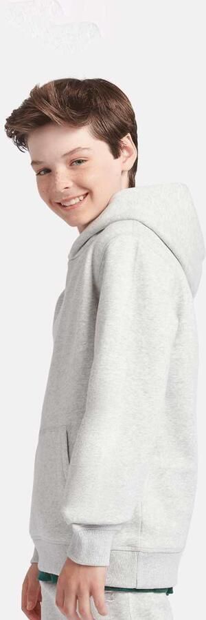 New Balance Boys French Terry Small Logo Hoodie Unisex Hoodies & Sweaters grijs Kleding - Foto 2