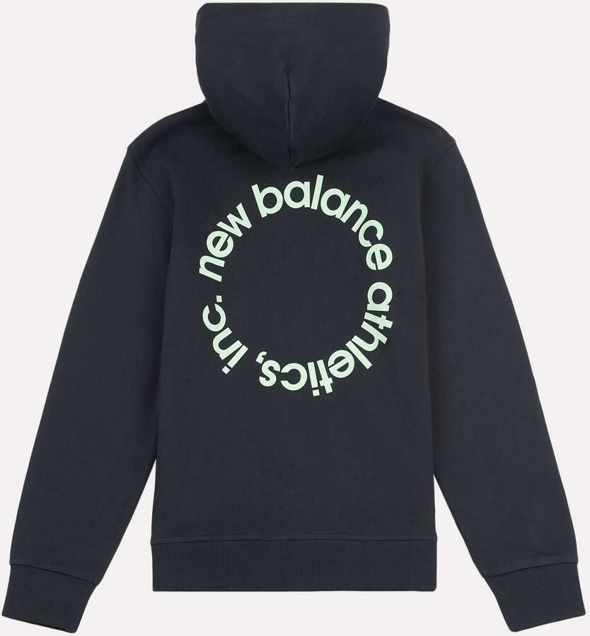 New Balance Circular Logo Full Zip Hoodie Unisex Hoodies & Sweaters zwart Kleding - Foto 2