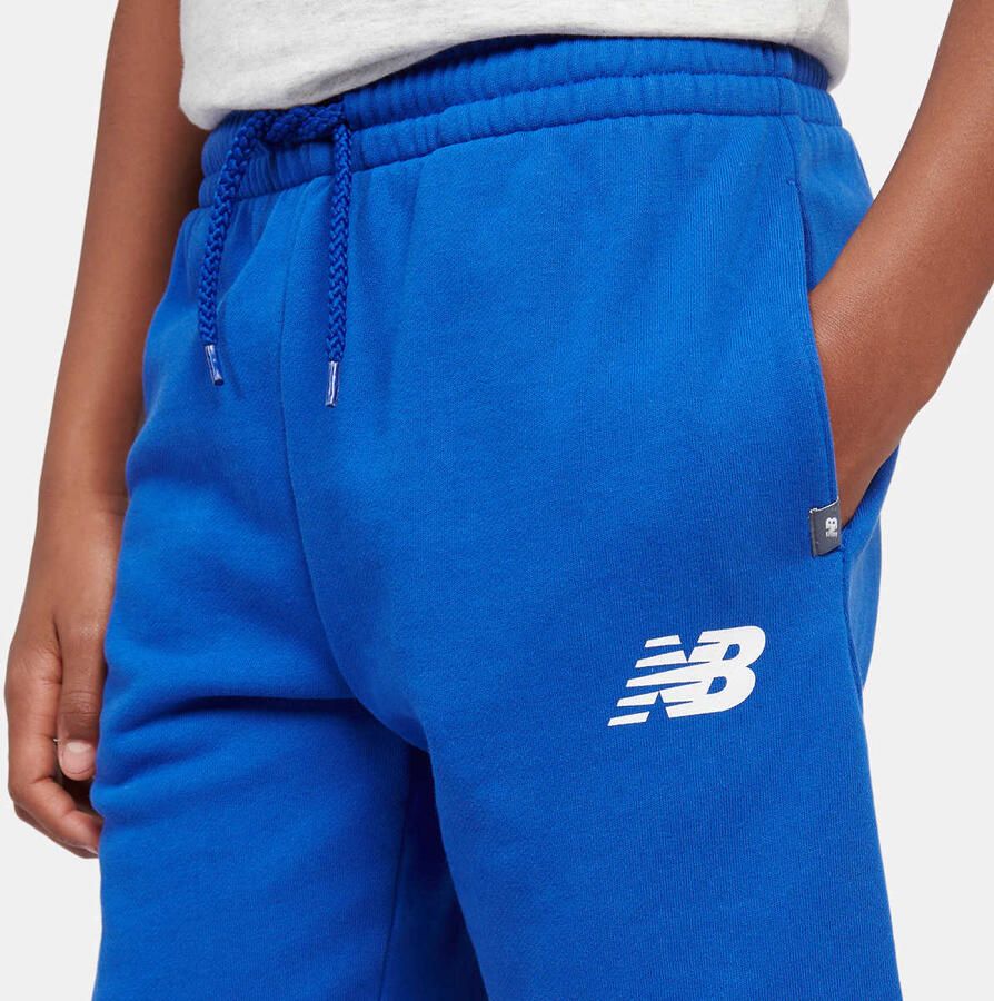 New Balance Circular Logo Graphic Short Unisex Sport shorts blauw Kleding