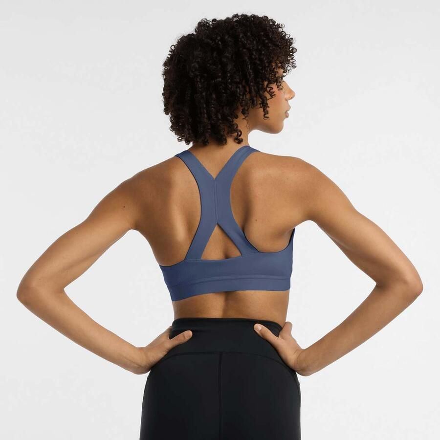 New Balance Essential Train Bra Wo Onderbroeken blauw Maat XS Kleding