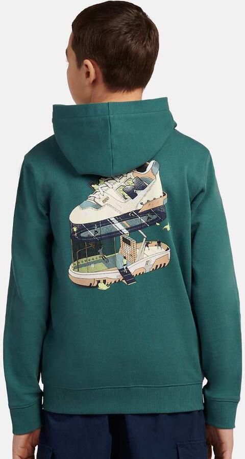 New Balance Fitness Centre Illustrated Full Zip Hoodie Unisex Hoodies & Sweaters groen Kleding