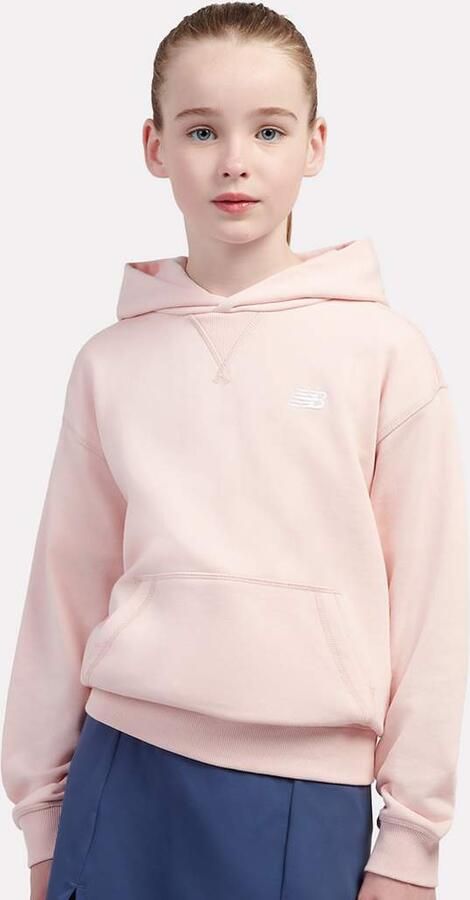 New Balance French Terry Small Logo Hoodie Unisex Hoodies & Sweaters lichtroze Kleding - Foto 3