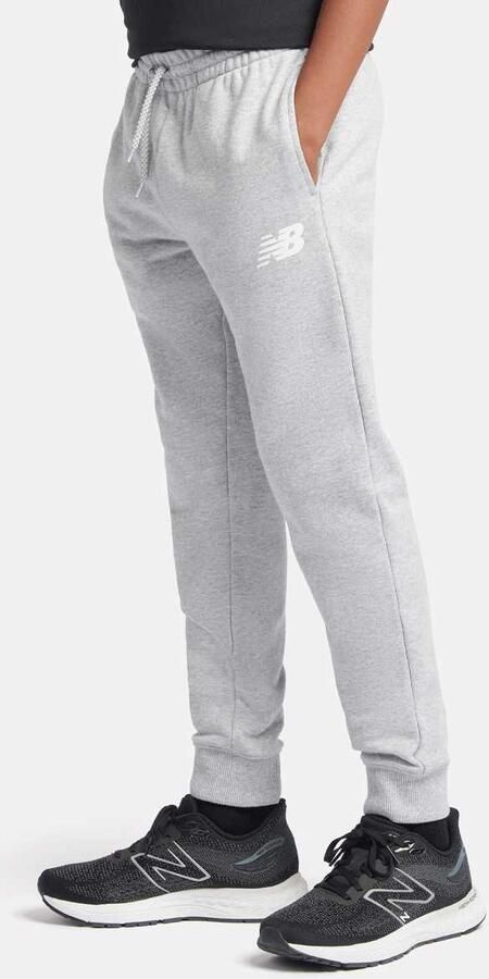 New Balance French Terry Stacked Logo Jogger Unisex Trainingsbroeken grijs Kleding - Foto 3