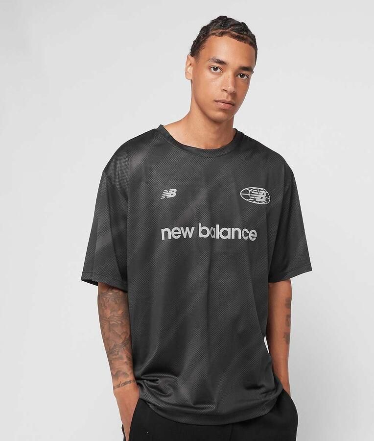 New Balance Geometric Poly Tee Men T-Shirts & Polo's zwart Maat XL Kleding - Foto 3