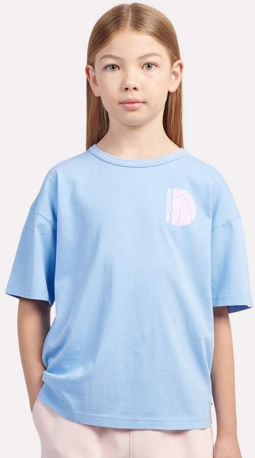 New Balance Hoops Court Graphic Tee Unisex T-Shirts blauw Kleding - Foto 2