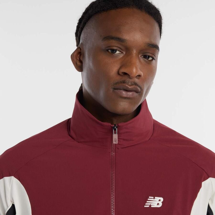 New Balance In Game Woven Track Jacket Men Trainingspakken rood Maat XL Kleding - Foto 2