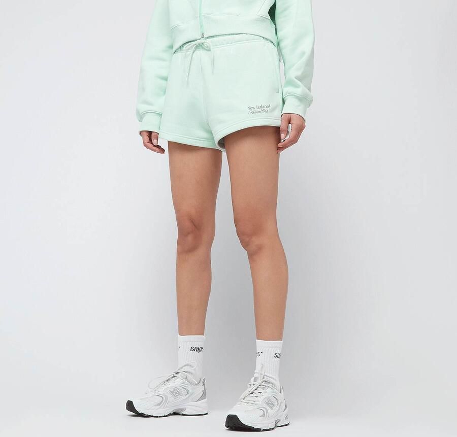 New Balance Linear Fleece Short Wo Sportshorts groen Maat XS Kleding - Foto 3