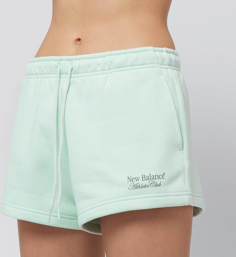New Balance Linear Fleece Short Wo Sportshorts groen Maat XS Kleding - Foto 2