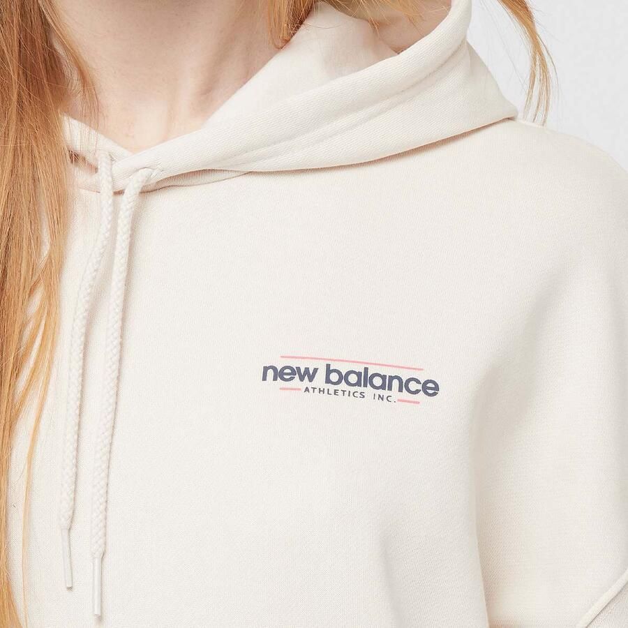 New Balance Multi Color Logo Hoodie Wo Hoodies & Sweaters beige Maat XS Kleding - Foto 2