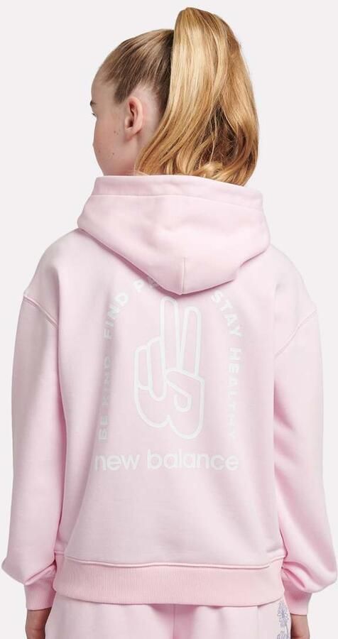 New Balance Peace Back Graphic French Terry Hoodie Unisex Hoodies & Sweaters lichtroze Kleding - Foto 2