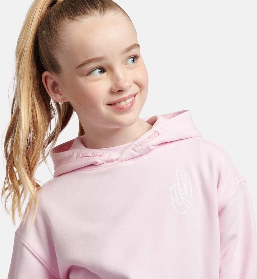 New Balance Peace Back Graphic French Terry Hoodie Unisex Hoodies & Sweaters lichtroze Kleding