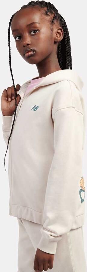 New Balance Premium Borg Fleece Zip Thru Funnel Unisex Trainingspakken groen Kleding - Foto 2
