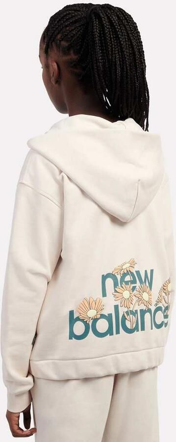 New Balance Premium Borg Fleece Zip Thru Funnel Unisex Trainingspakken groen Kleding