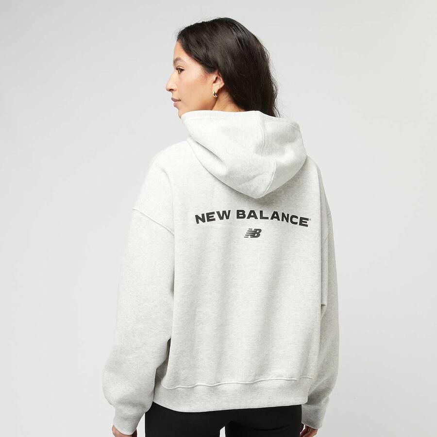 New Balance Reimagined Fleece Hoodie Wo Hoodies & Sweaters grijs Maat XS Kleding - Foto 3