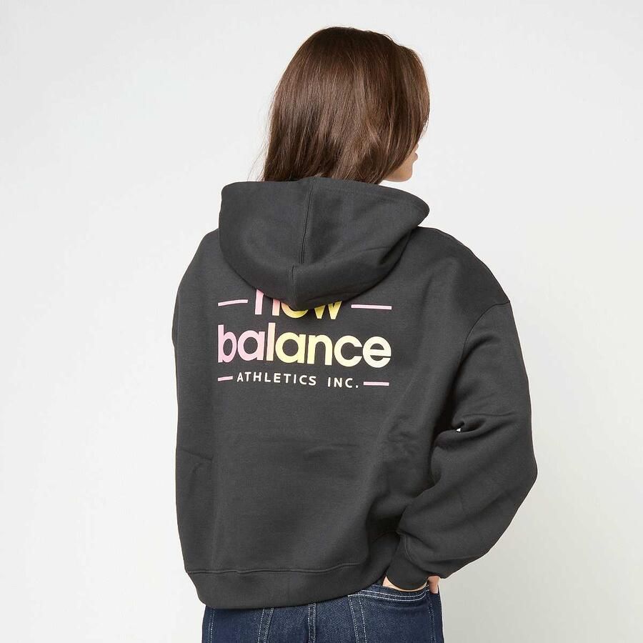New Balance Reimagined Fleece Oversized Hoodie Wo Hoodies & Sweaters zwart Maat XS Kleding - Foto 12