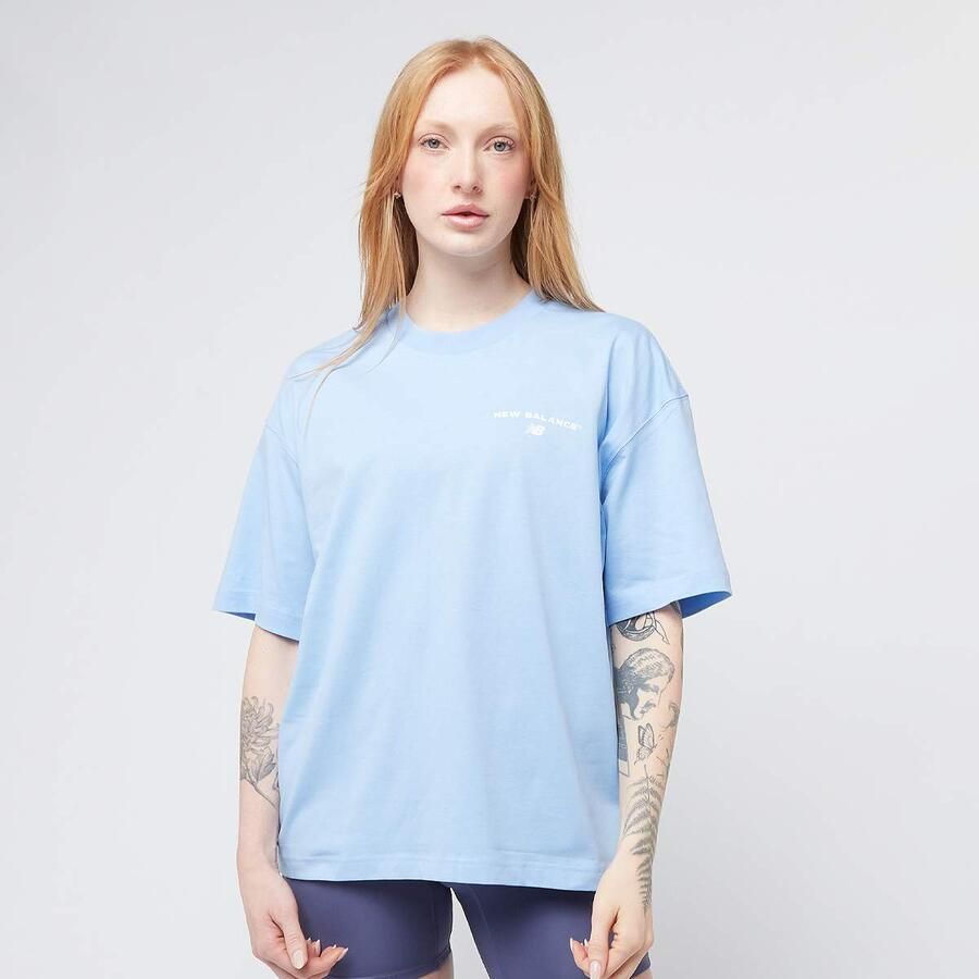 New Balance Reimagined Oversized T-Shirt Wo T-Shirts & Polo's blauw Maat XS Kleding - Foto 3