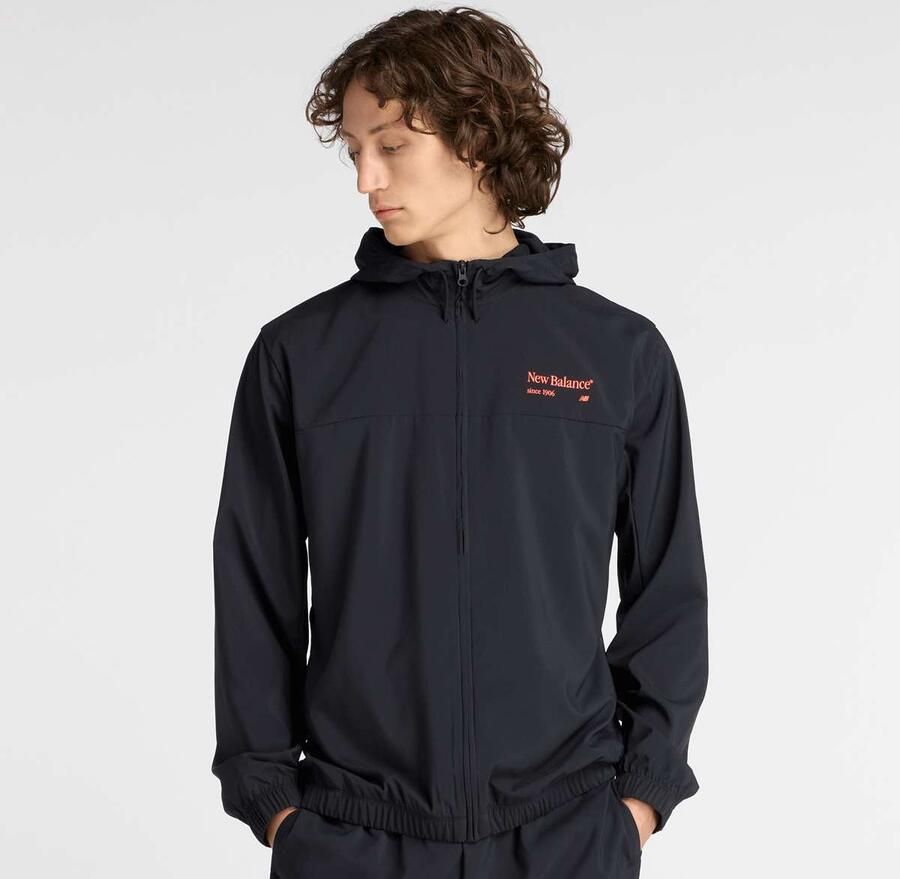 New Balance Reimagined Woven Graphic Jacket Men Trainingspakken zwart Maat XL Kleding - Foto 3