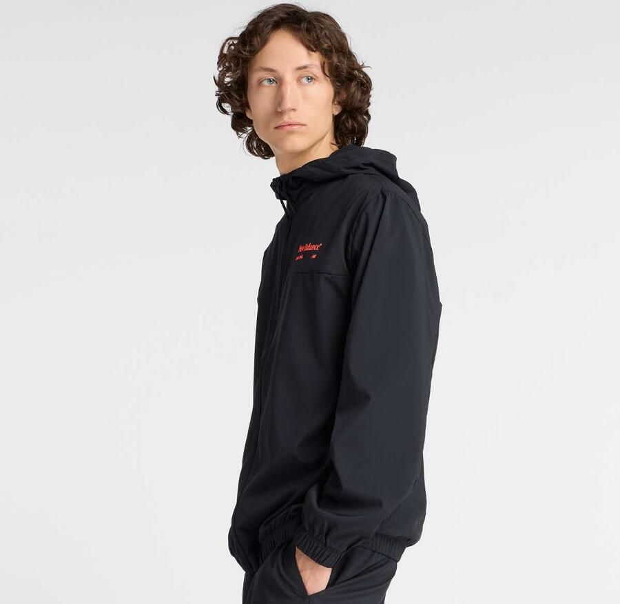 New Balance Reimagined Woven Graphic Jacket Men Trainingspakken zwart Maat XL Kleding - Foto 2