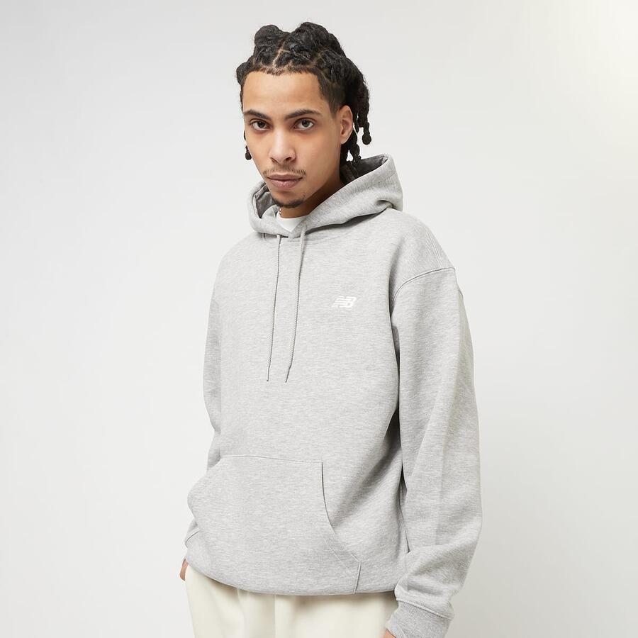 New Balance Small Logo Brushed Hoodie Hoodies Heren athletic grey maat: M beschikbare maaten:S M L XL - Foto 3