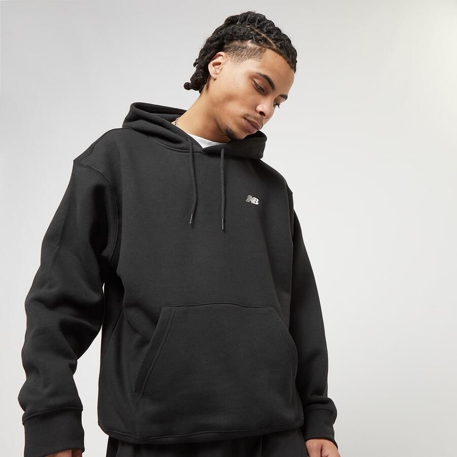 New Balance Small Logo Brushed Hoodie Hoodies Heren Black maat: L beschikbare maaten:S M L XL - Foto 3