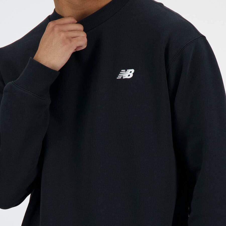 New Balance Sport Essentials Fleece Crew Men Hoodies & Sweaters zwart Maat XL Kleding