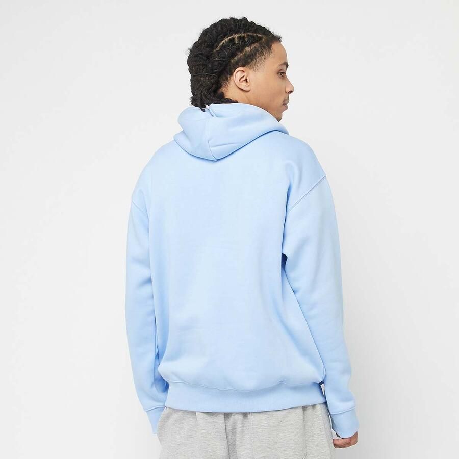 New Balance SPORT ESSENTIALS FLEECE HOODIE blue agate (423) Men Hoodies & Sweaters blauw Maat XL Kleding