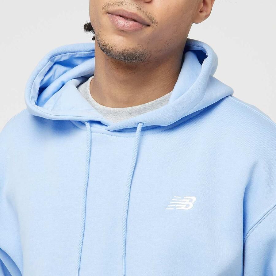 New Balance SPORT ESSENTIALS FLEECE HOODIE blue agate (423) Men Hoodies & Sweaters blauw Maat XL Kleding - Foto 2