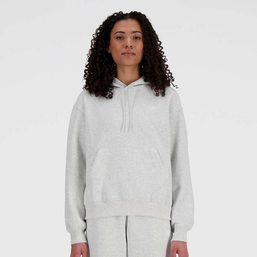 New Balance Sport Essentials Fleece Hoodie Wo Hoodies & Sweaters grijs Maat XS Kleding - Foto 3