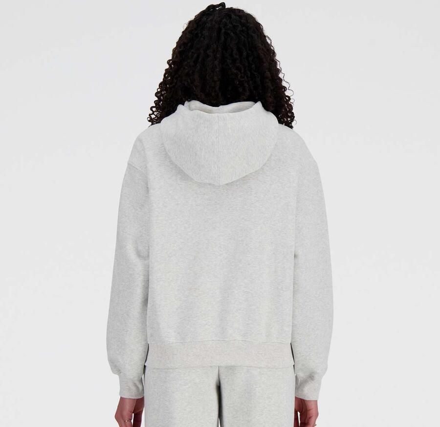 New Balance Sport Essentials Fleece Hoodie Wo Hoodies & Sweaters grijs Maat XS Kleding