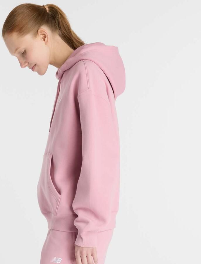 New Balance Sport Essentials Fleece Hoodie Wo Hoodies & Sweaters lichtroze Maat XS Kleding - Foto 2