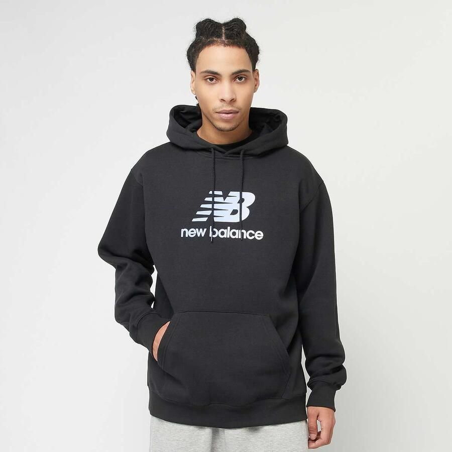 New Balance Stacked Logo Graphic Hoodie Men Hoodies & Sweaters zwart Maat XL Kleding - Foto 3