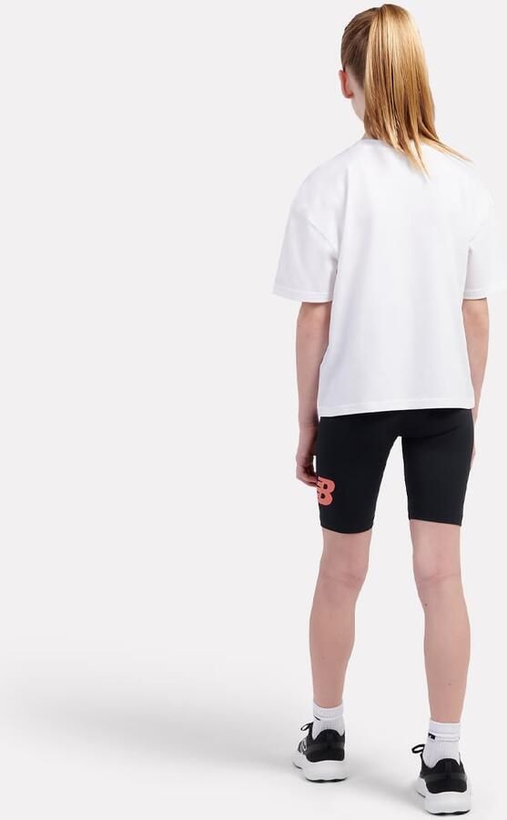 New Balance Stacked Logo Tee And Cycle Short Set Trainingspakken in zwart formaten: 134 - Foto 2