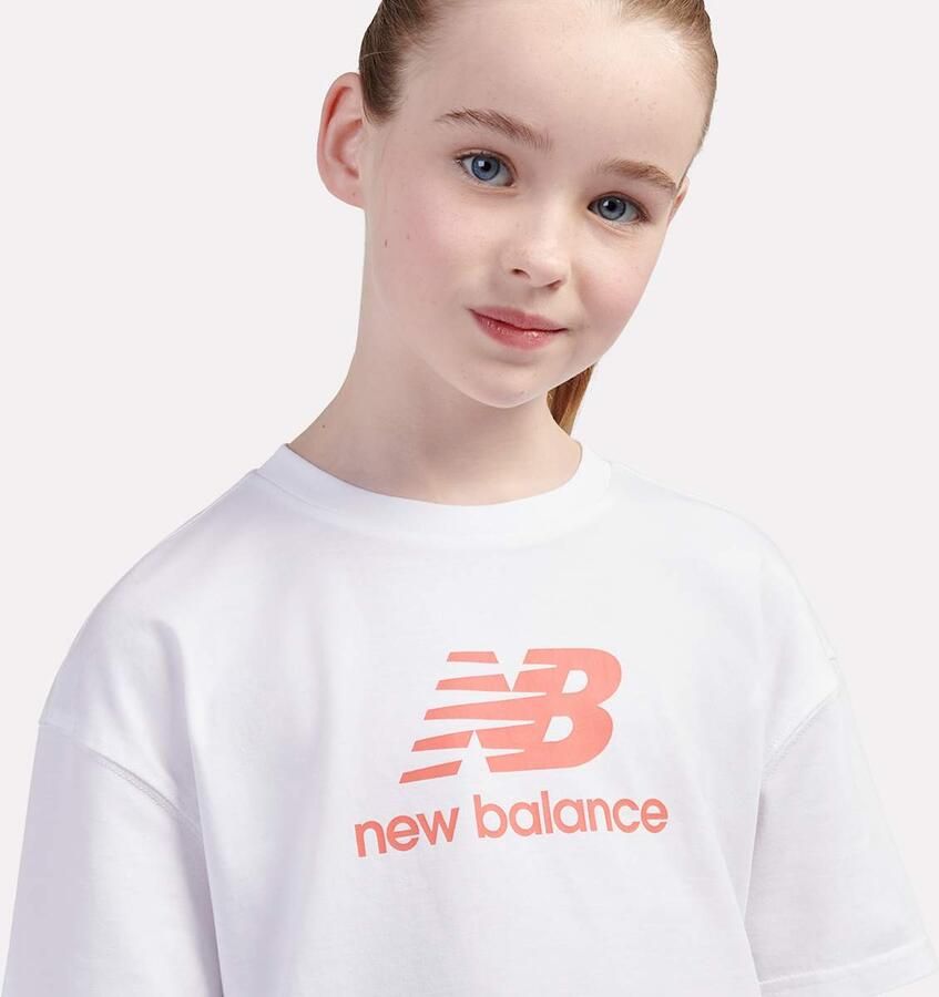 New Balance Stacked Logo Tee And Cycle Short Set Trainingspakken in zwart formaten: 134 - Foto 1