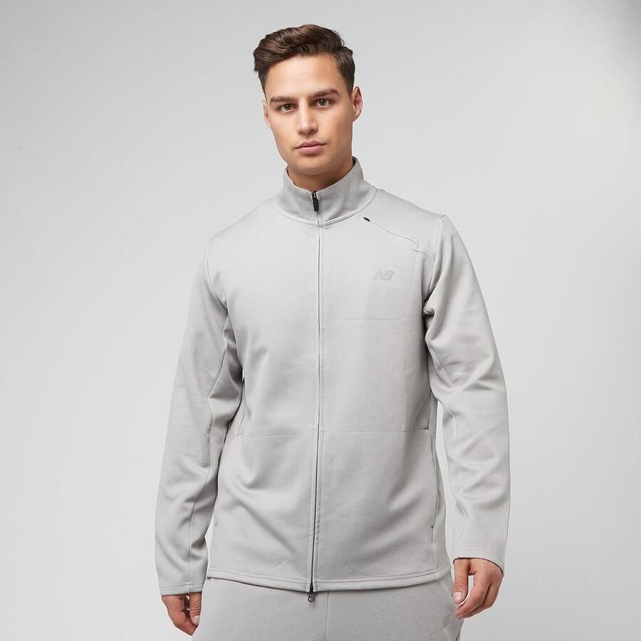 New Balance Tech Knit Full Zip Men Trainingspakken grijs Maat S Kleding - Foto 3