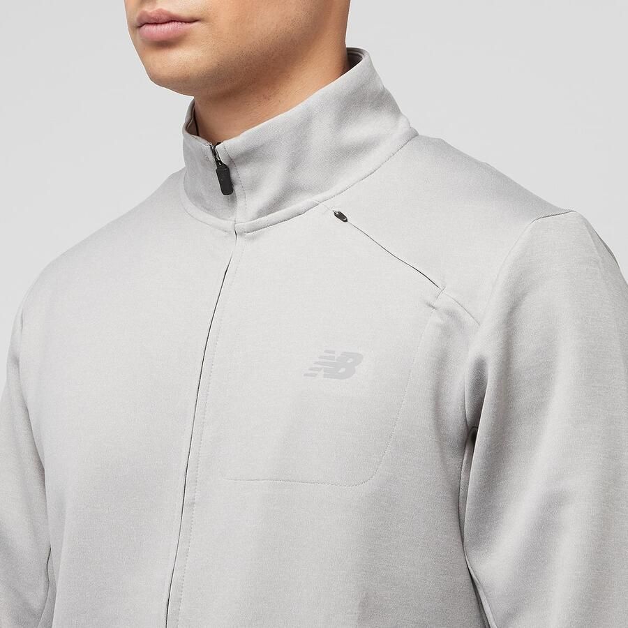 New Balance Tech Knit Full Zip Men Trainingspakken grijs Maat S Kleding - Foto 2