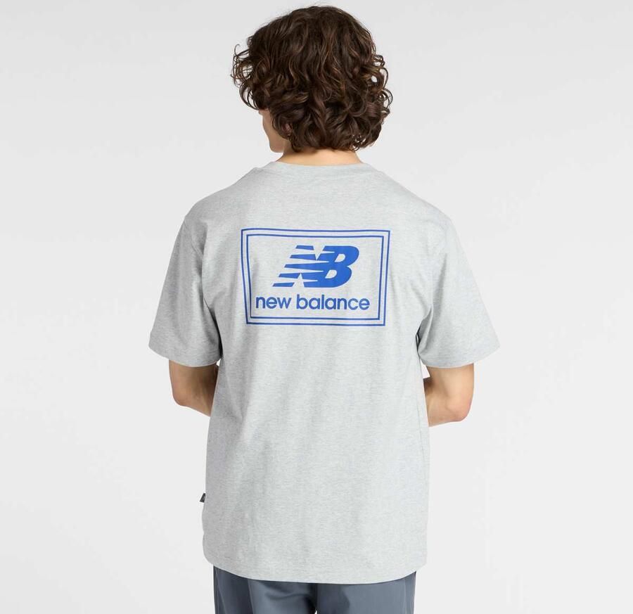 New Balance Woven Label T-Shirt Men T-Shirts & Polo's grijs Maat XL Kleding - Foto 2